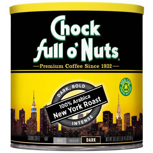 New York Roast Dark Roast Ground Coffee - 30.5 oz Recyclable Steel Can