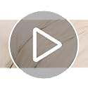 Organic Cotton Twin Duvet Cover - Crinkled Percale, Steel Blue