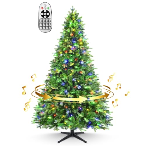 Green 6ft 360° Rotating Christmas Tree with Music & 280 LEDs