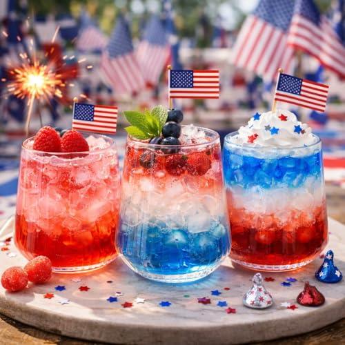 40 Pack 12oz Ribbed Stemless Plastic Wine Glasses, Shatterproof Cocktail Cups