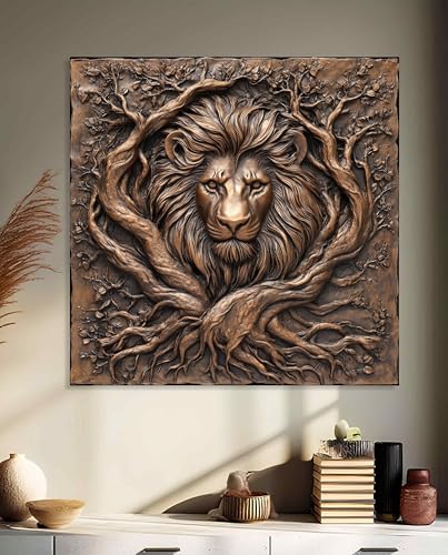 Rustic Copper Wall Art Panel - Handmade UV-Printed Decorative Decor