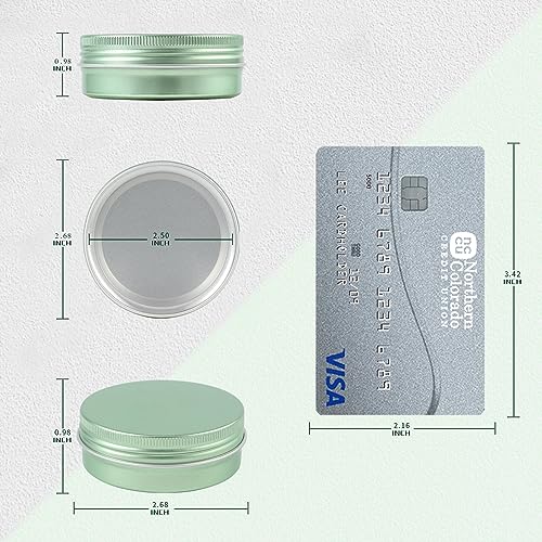 48 Pack 2 oz Aluminum Tins with Lids for Salves and Crafts