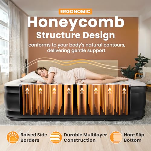 Queen Air Mattress with Built-in Pump - 18" Raised Inflatable Air Bed