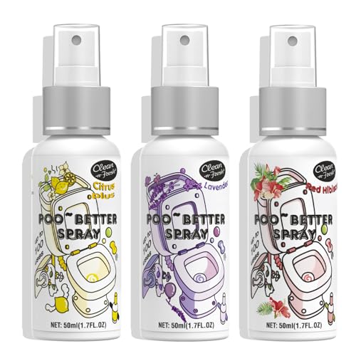 Toilet Odor Eliminator Spray Variety Pack, 3-Piece Travel Set, 5.1 Fl Oz