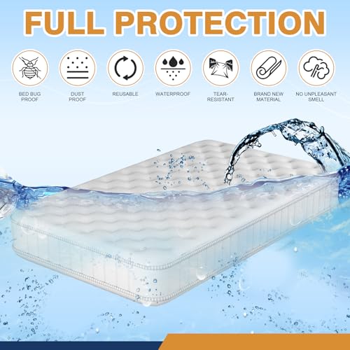 Heavy Duty Queen Mattress Bags - 2 Pack, Waterproof & Tear-Resistant