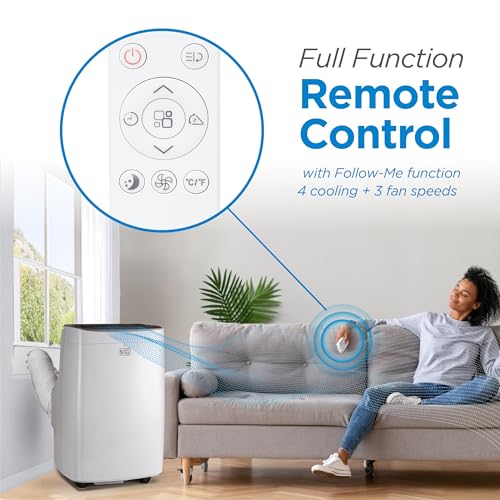 BLACK+DECKER 9,000 BTU Portable Air Conditioner, Fan & Dehumidifier