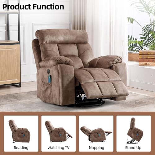 Power Lift Recliner Chair with Massage, Heat, and USB for Elderly