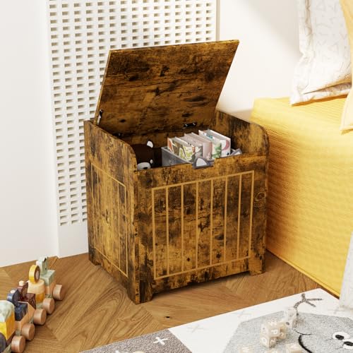 Small Wooden Cube Storage Organizer Box for Entryway and Home
