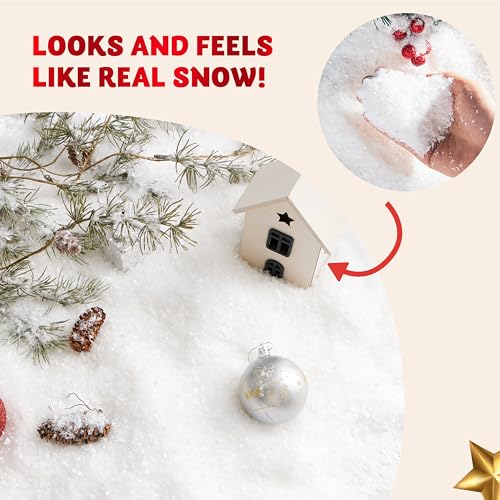 Artificial Snow Decor for Christmas Tree & Winter Displays - 12oz (320g)