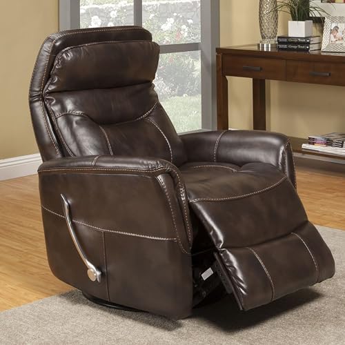 Swivel Glider Recliner Chair for Nursery and Living Room, Truffle