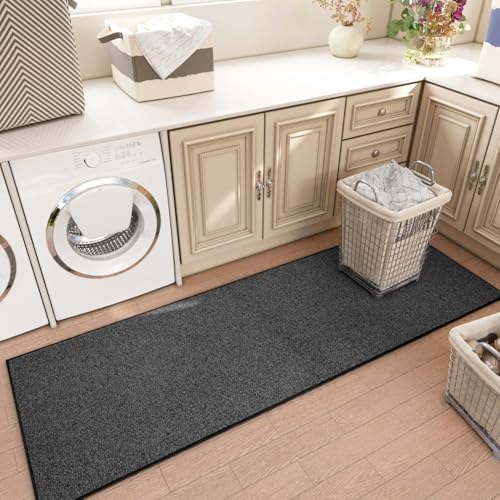 Washable Non-Slip Runner Rug - 2x6 ft Soft Low Pile Floor Carpet for Hallway