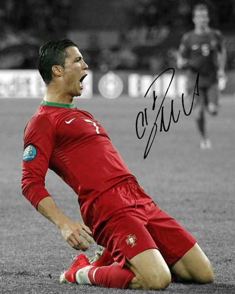 Cristiano Ronaldo Signed Autograph Wall Art - High-Quality Photo Print