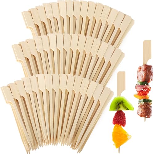 3.5 Inch Bamboo Cocktail Picks 200PCS - Smooth Skewers for Food & Drinks (Vicuna R)