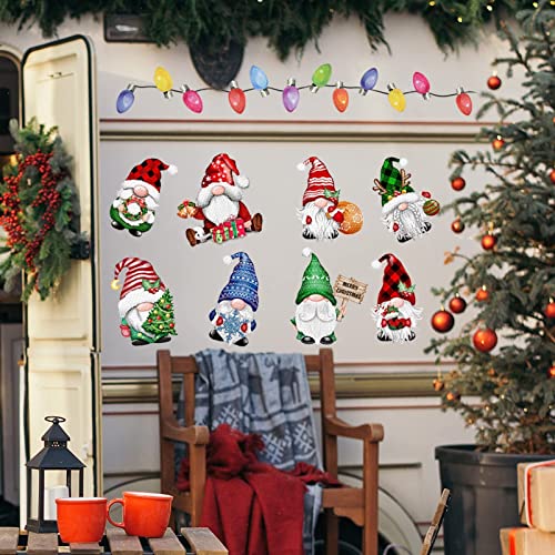 BORAMDO Gnome Christmas Reflective Car Magnets Set - 30Pcs, Variation Gnome-01