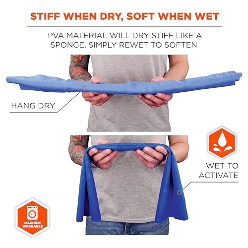 Evaporative Cooling Towel for Sports and Outdoor Relief, 13 x 29.5 Inches