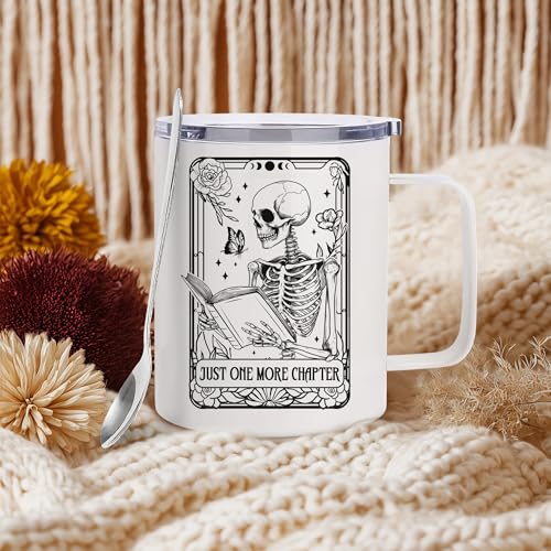 Book Skeleton Mug - Book Lover Gift for Halloween & Christmas - Variation of BookSkeleton