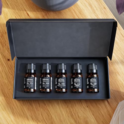Hotel Collection Fragrance Oil Sampler Gift Set - 5 Pack, 10ml Oils