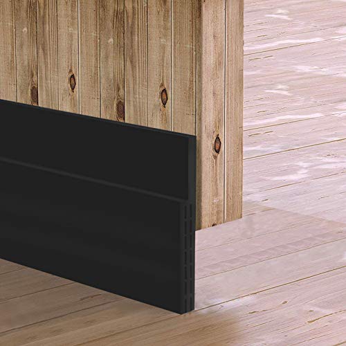 Self-Adhesive Door Draft Stopper - 3.4" x 39" Widened Door Sweep for Large Gaps