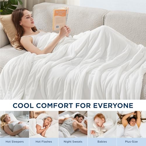 Cooling Comforter Twin Size - GentleSoft Moisture-Wicking Blanket