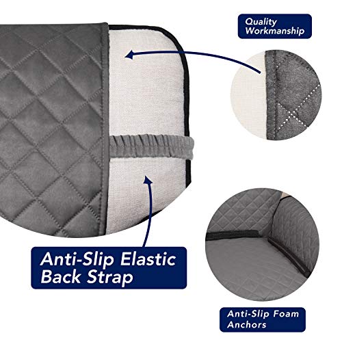 Reversible Quilted Sofa Cover - Water Resistant Pet Couch Protector (66 in)