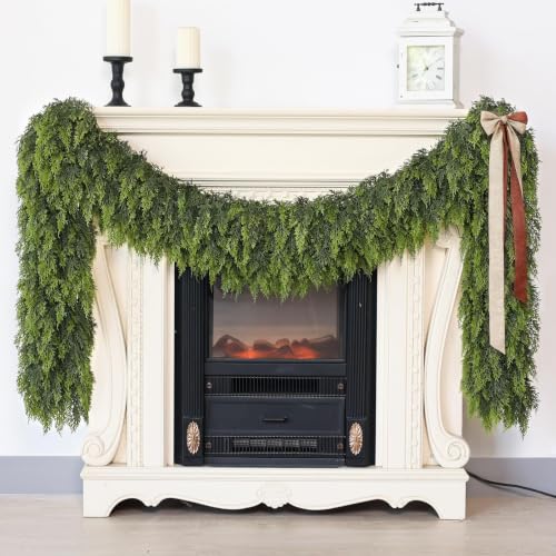 GLIDLION 9FT Lifelike Cedar Garland - Artificial Christmas Decor, 1 Piece