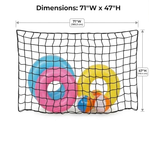 Extra Large Pool Toy Organizer Net - Heavy-Duty Hanging Storage for Floats