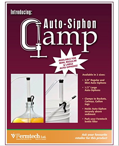 Mini Auto Siphon with 6 Ft Tubing and Clamp for Home Brewing