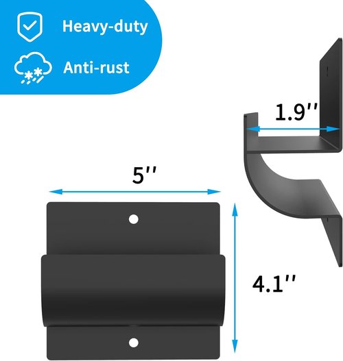 Garage Wall Ladder Hooks - Wall Mount Organizer for Wheelbarrows, Chairs & Ladders | 1 Pack