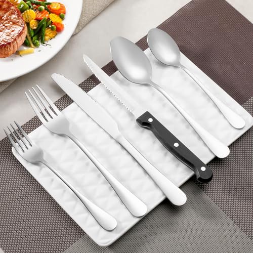 12-Piece Stainless Steel Dinner Fork Set - 7.5 Inch Mirror Polished Cutlery