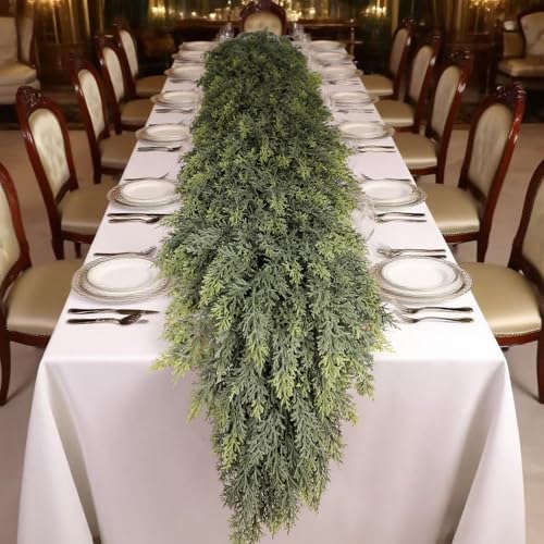 6ft Artificial Christmas Garland Greenery for Fireplace Mantle Holiday Decor