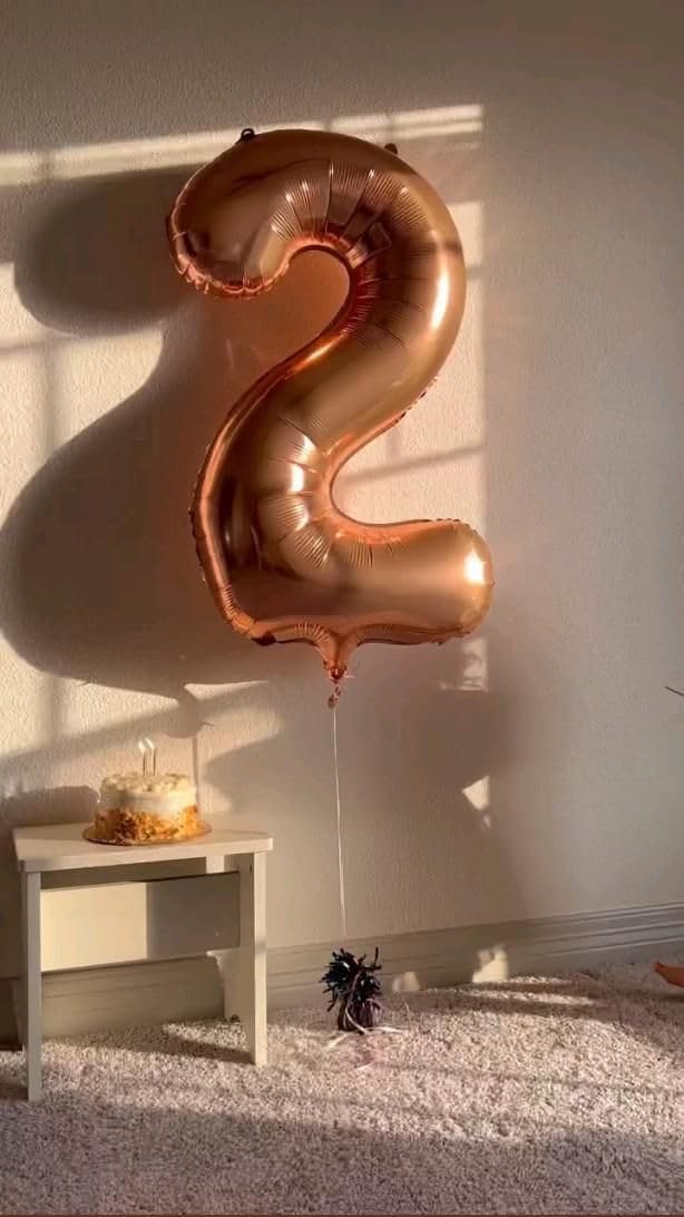 Skiennix 40-Inch Coffee Brown Number Balloons - Perfect for 2nd, 12th, 21st Birthday & Celebration Decor