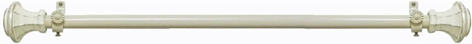 Achim Home Decor Buono II Decorative Window Curtain Rods - Lightweight, Easy To Install, 48-86 Inches