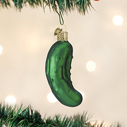 Hand-Blown Glass Pickle Christmas Ornament for Holiday Tree Tradition