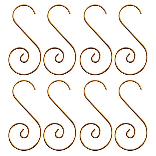 120 Pack Gold Christmas Ornament Hooks - Decorative Wire Tree Hangers