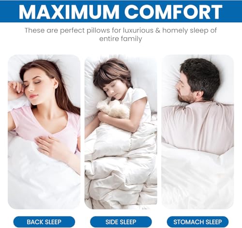Utopia Bedding Queen Bed Pillows Set of 4 - Soft Cooling Hotel Pillows