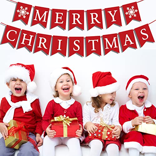Merry Christmas Banner for Fireplace Mantel – Indoor Wall Decor, Reusable Letters