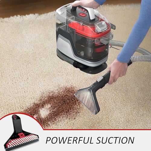 Carpet Cleaner Brush Replacement Head and Handle for Portable Spot Cleaners