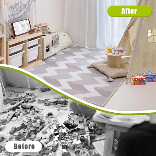 Clear Toy Storage Bags with Zipper & Handles - 8 Pack PVC Organizers