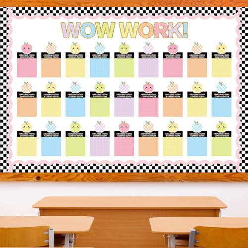 50-Piece Pastel Student Work Display Set for Classroom Bulletin Boards