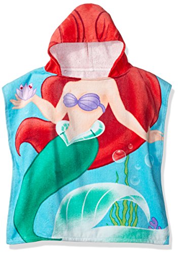 Disney Little Mermaid Ariel Kids 100% Cotton Hooded Bath & Beach Towel