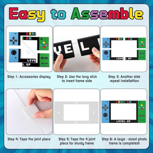 Video Game Photo Booth Frame - Handheld Gaming Party Decoration 31.5 Inch
