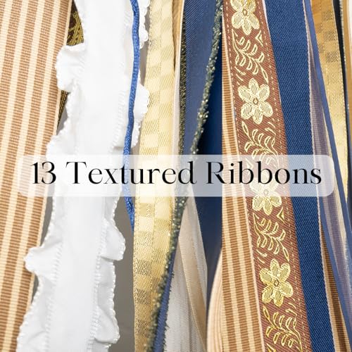 24-Inch Clip-On Wreath Ribbon Set (13-Piece) - Outdoor Wreath Decor Bows