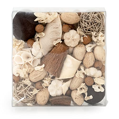 Coconut Sandalwood Scented Potpourri Decorative Vase and Bowl Filler