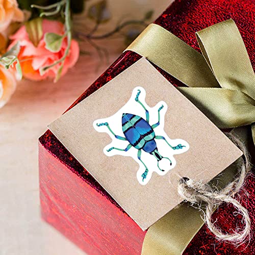 Beige Black Insect Aesthetic Graffiti Round Seal Stickers 500pcs for Crafts & Water Bottles