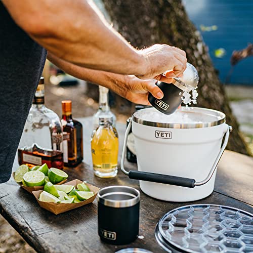 Insulated Stainless Steel Beverage Ice Bucket with Rotating Handle