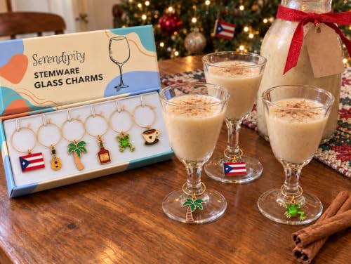 Serendipity Puerto Rico Wine Charms – Puerto Rican Souvenir Jewelry