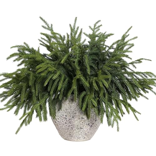 16Pcs 18in Lifelike Norfolk Pine Branches for Vase - YXZZWL