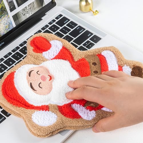 HUEYTON Christmas Series Kids Hand Towel Set - Ultra Absorbent & Soft, 4 Pack for Bathroom & Kitchen
