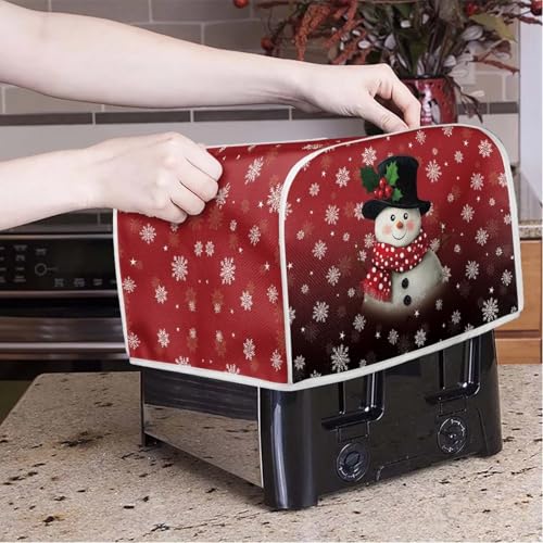 Christmas Snowflake 2 Slice Toaster Cover - Kitchen Dustproof Appliance Protector