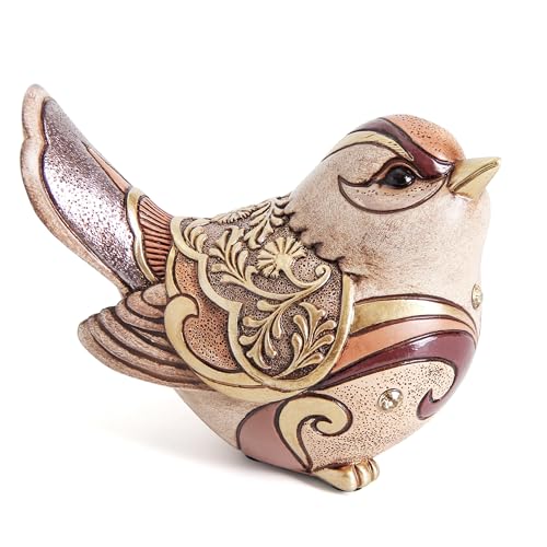 Decorative Bird Statue Figurine for Shelf and Table Home Decor